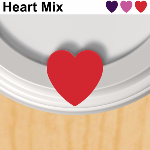 Heart-Shaped Caps - Mixed