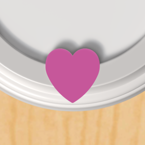 Heart-Shaped Caps - Fuchsia