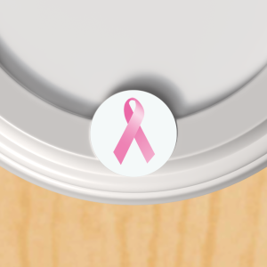 Pink Ribbon for Breast Cancer Awareness Caps