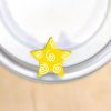 Star-Shaped Caps - Yellow Swirl