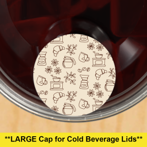 Cafe Circle - LARGE Cap - 1.5 inch