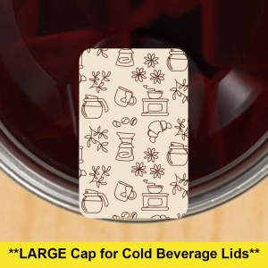 Cafe Rectangle - LARGE Cap - 1.5 x 1 inch