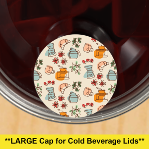 Retro Circle - LARGE Cap - 1.5 inch