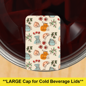 Retro Rectangle - LARGE Cap - 1.5 x 1 inch